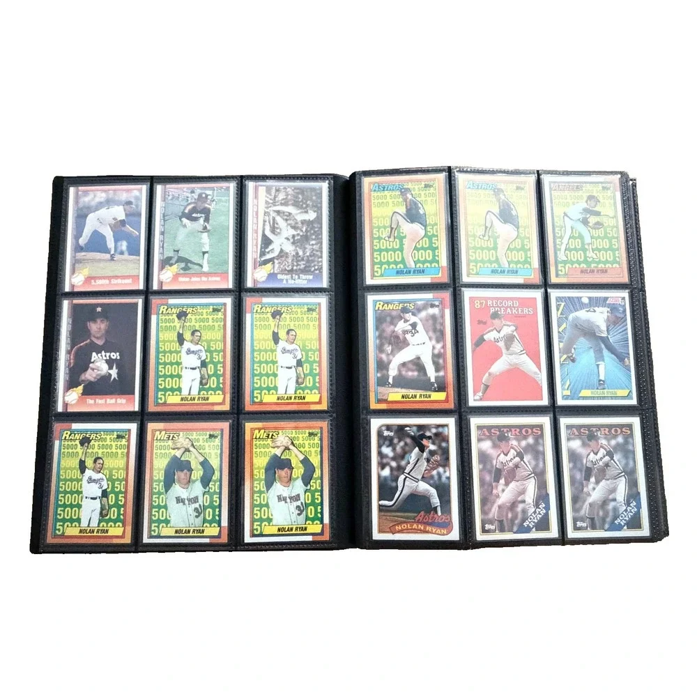 Nolan Ryan Baseball Card Lot Canseco McGwire Binder 80s 90s 360 Cards